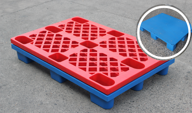 九腳塑料托盤能不能倉庫使用?可以上貨架嗎?